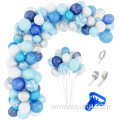 Birthday wedding party various of types blue balloon